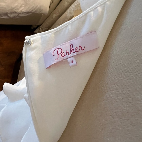 PARKER Kristie Ruffle Dress Size 4 - Picture 5 of 5